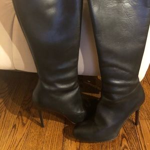 🔥Louboutin Fifi Botta Knee High Boots Sz 40 100mm
